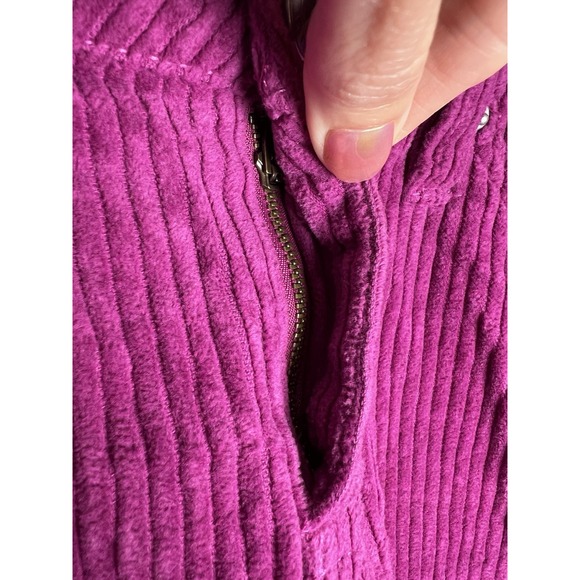 Urban Outfitters BDG Corduroy Raw Hem Mini Skirt Women's Size Small Fuchsia - Picture 3 of 9